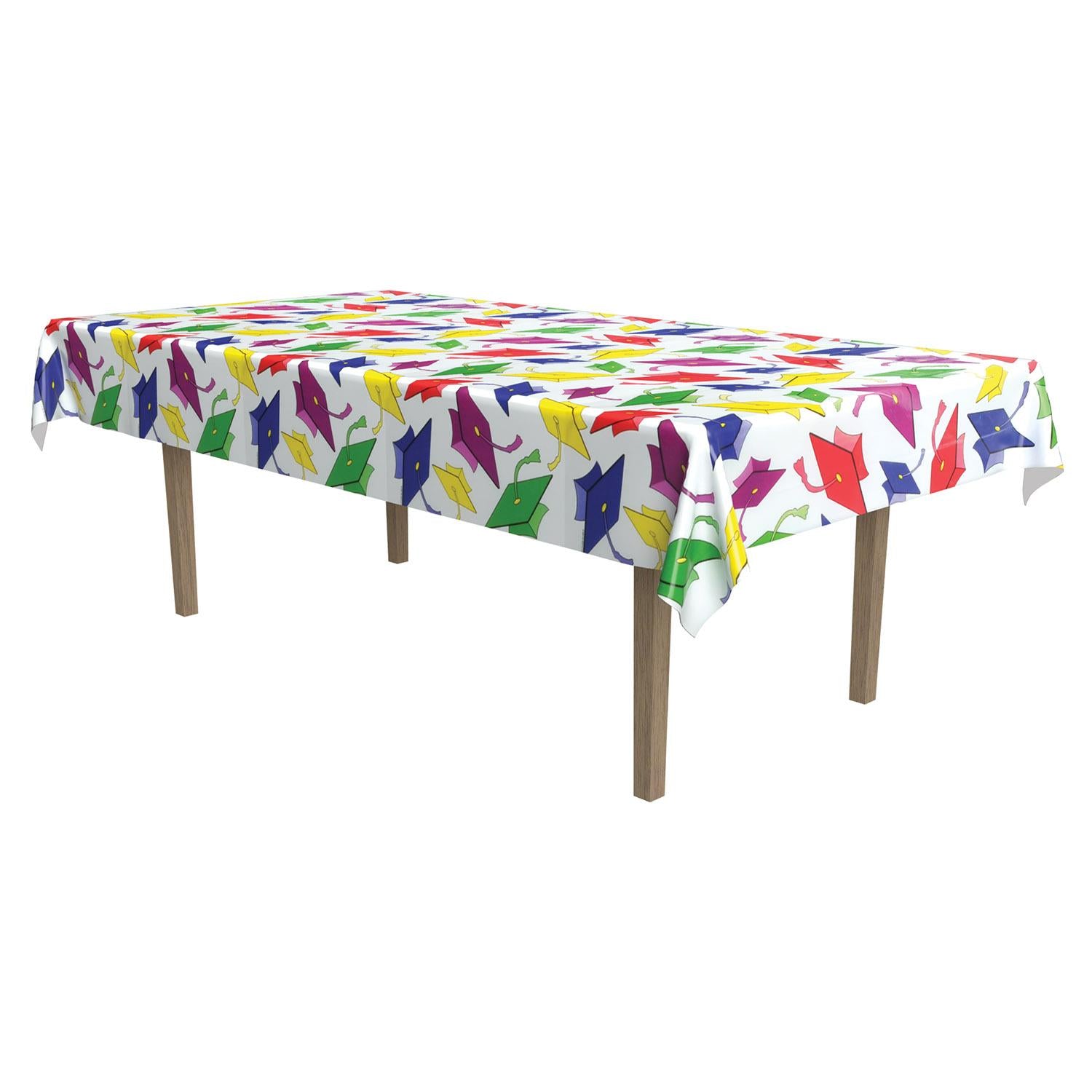 Beistle Graduation Party Tablecover- Multicolor