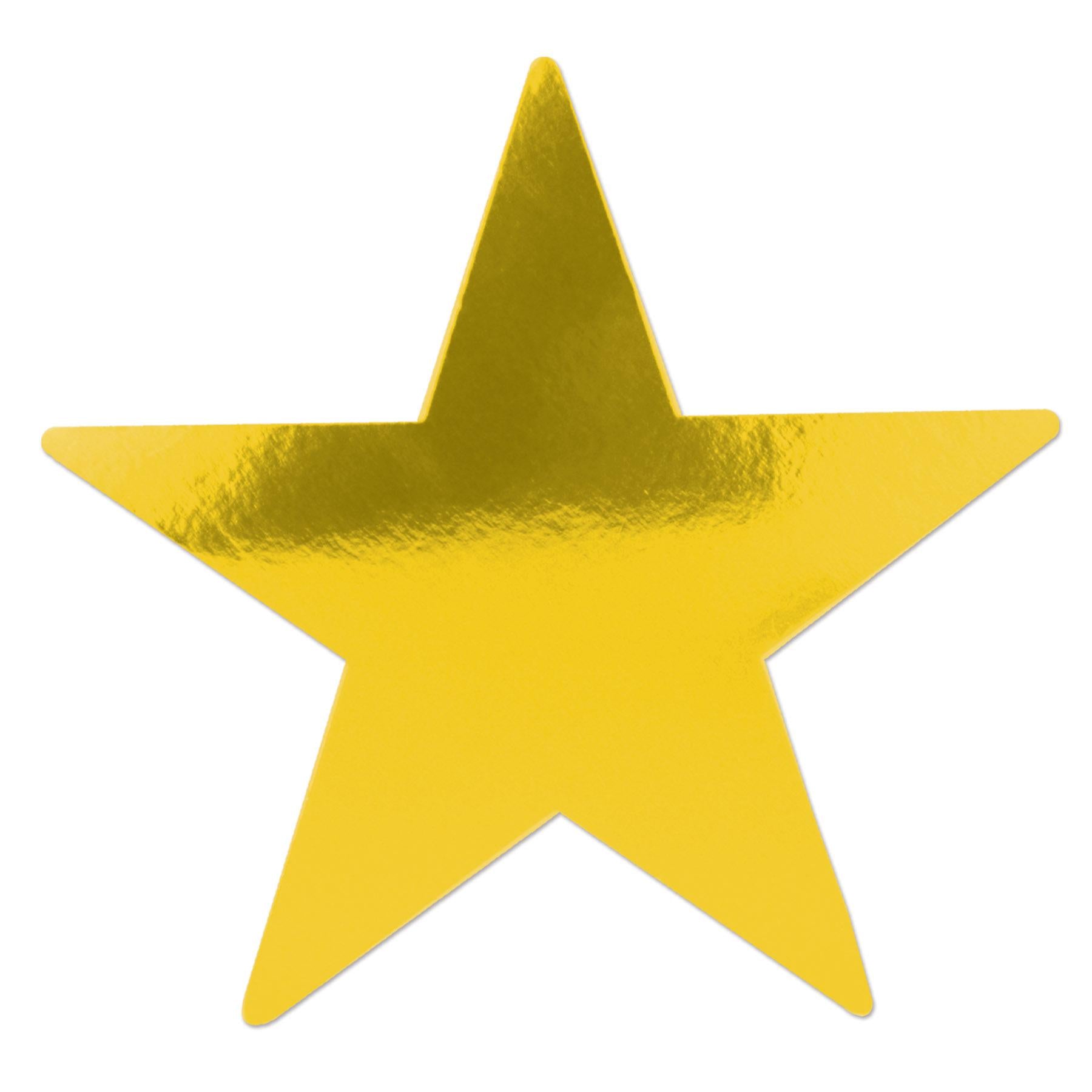 Beistle Jumbo Foil Party Star Cutout - gold - foil 2 sides