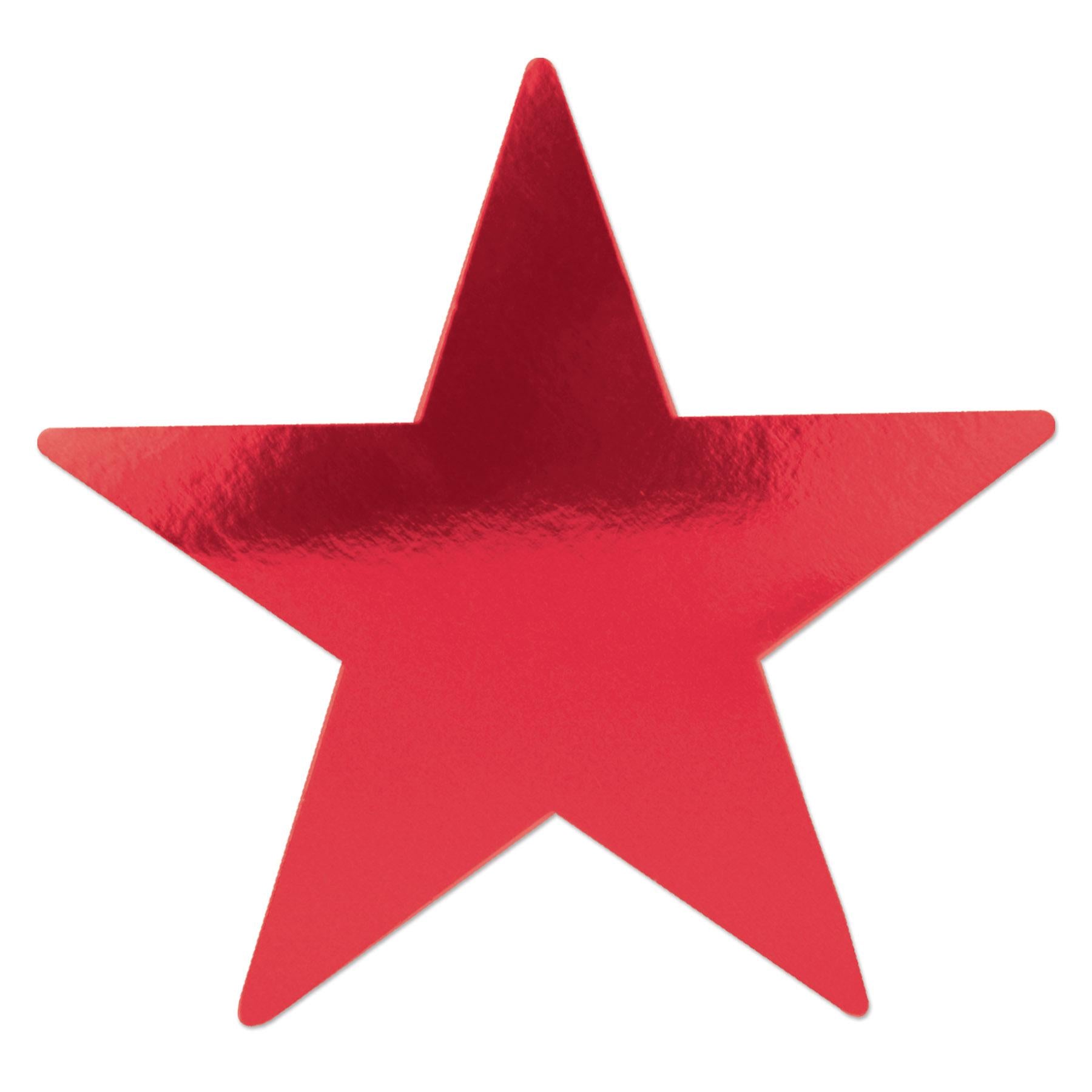 Beistle Jumbo Foil Party Star Cutout - red - foil 2 sides