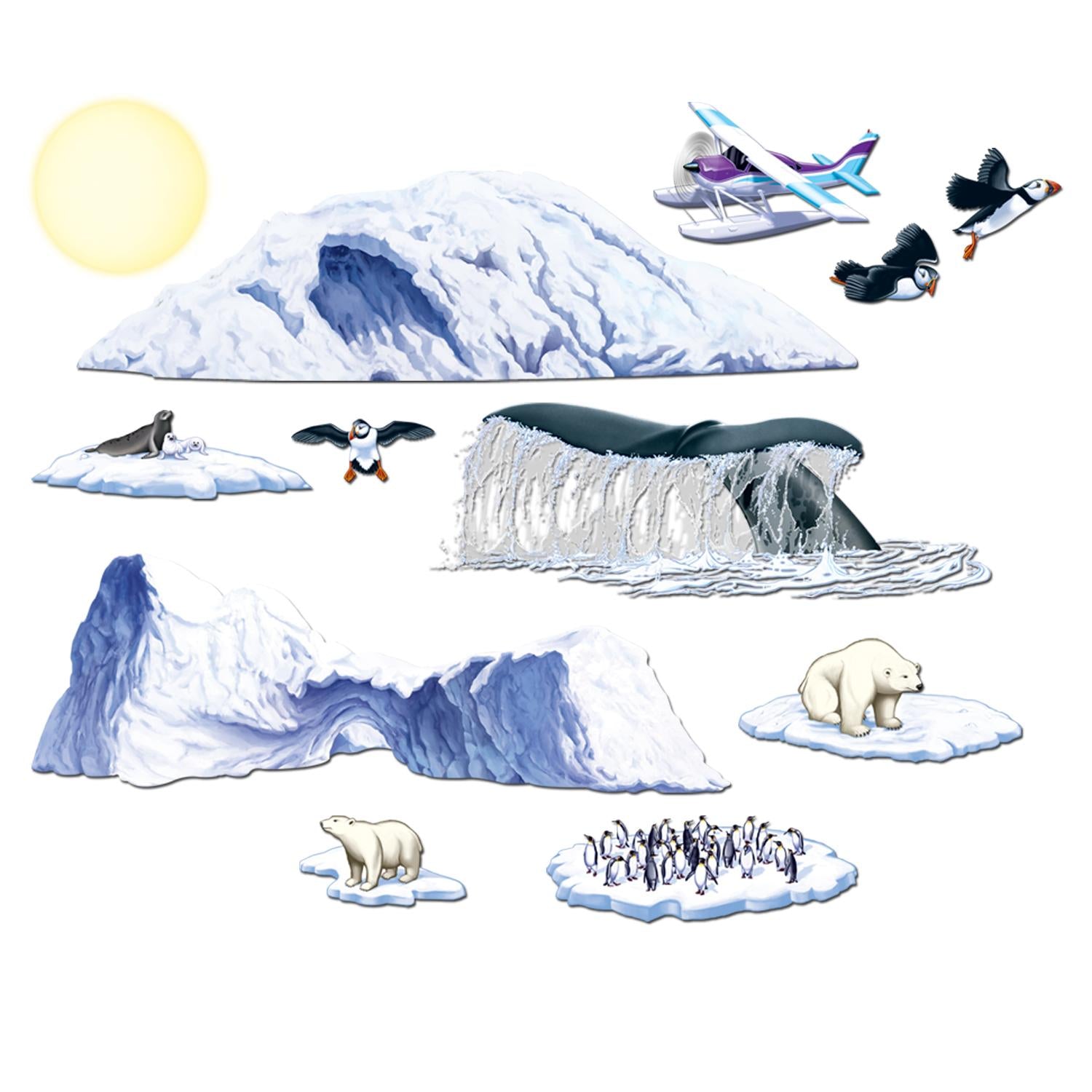 Beistle Arctic Cruise Party Props (12/Pkg)