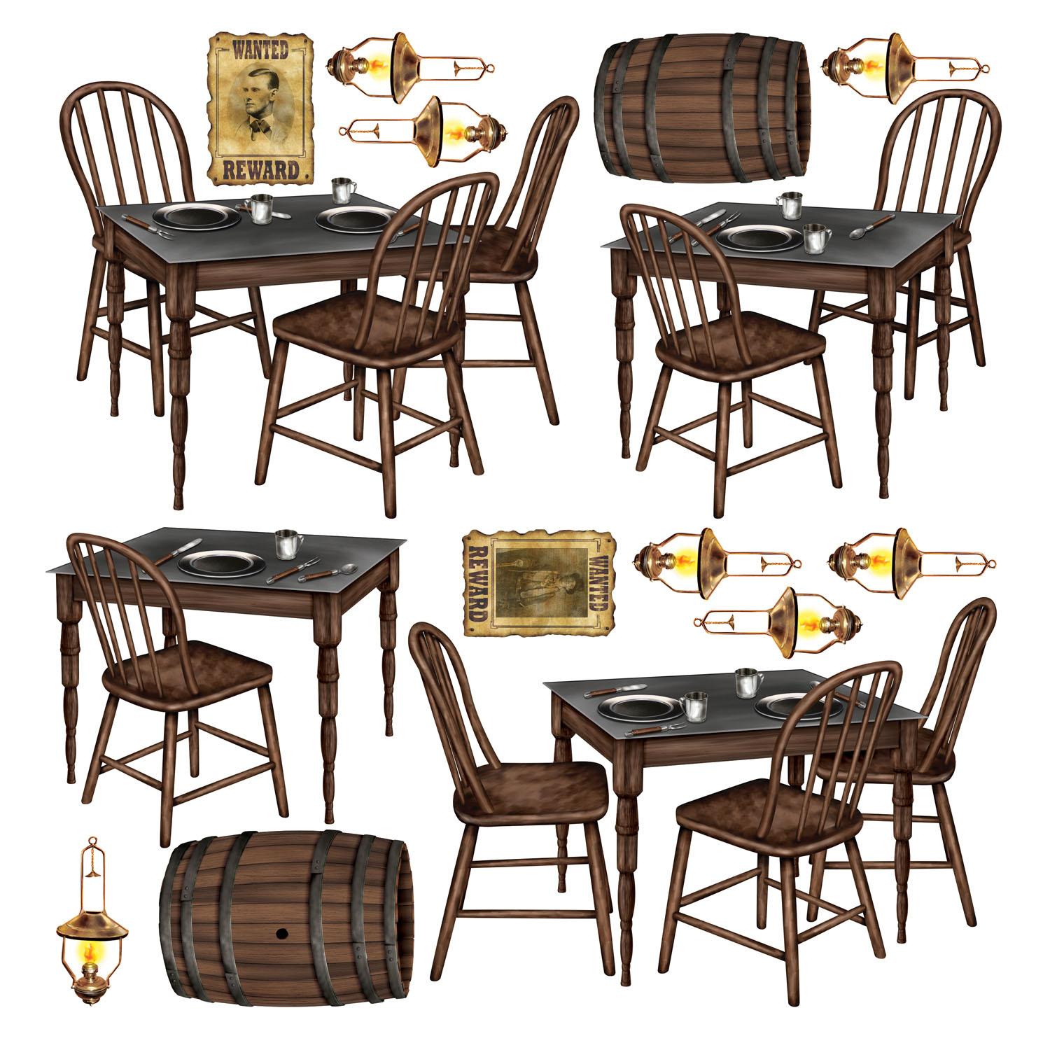 Beistle Saloon Table Party Props (15/Pkg)