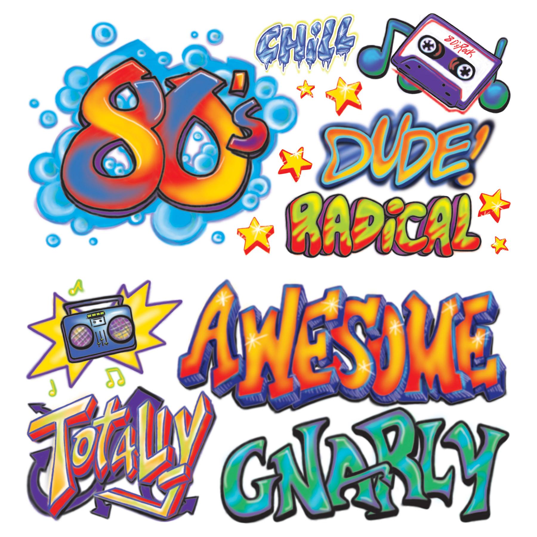 Beistle 80's Graffiti Party Props (15/Pkg)