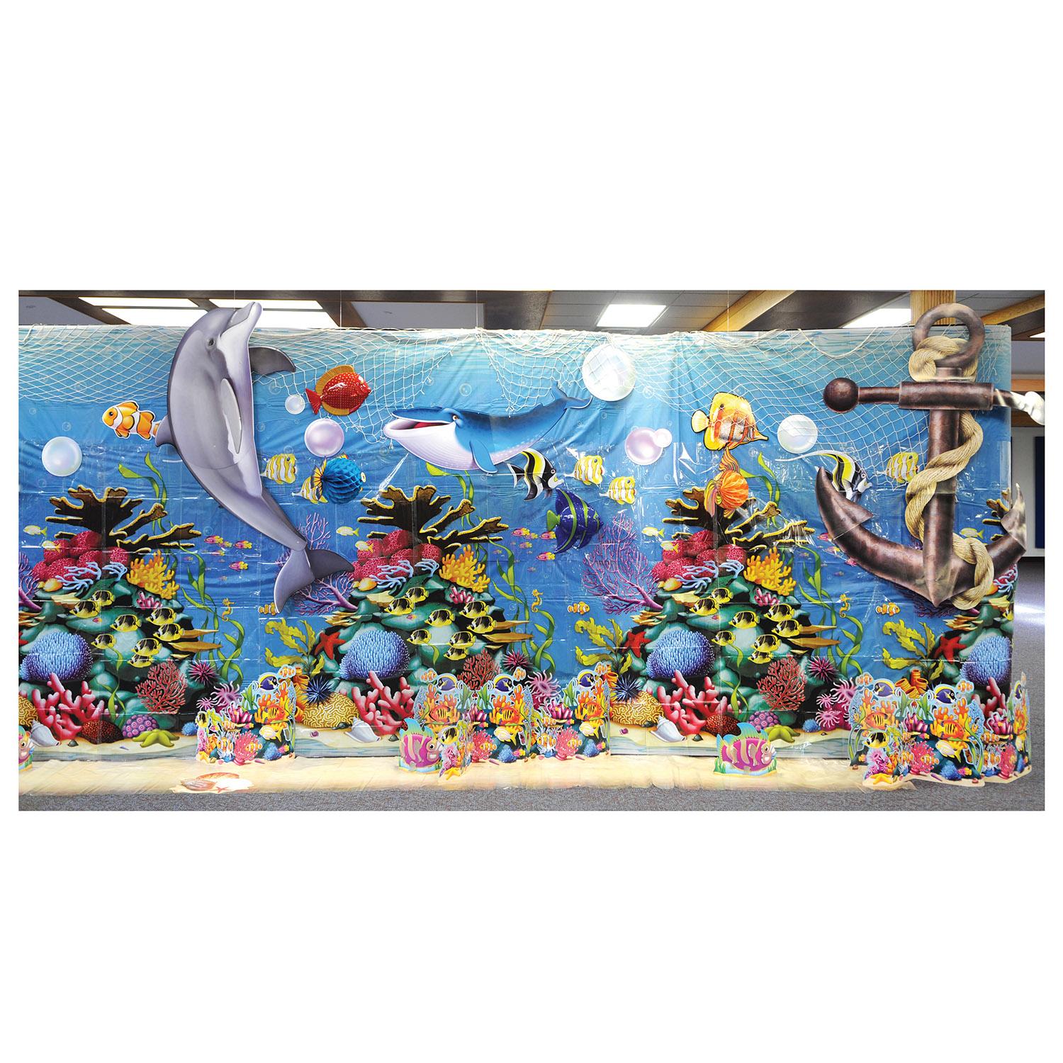 Beistle Luau Party Undersea Backdrop