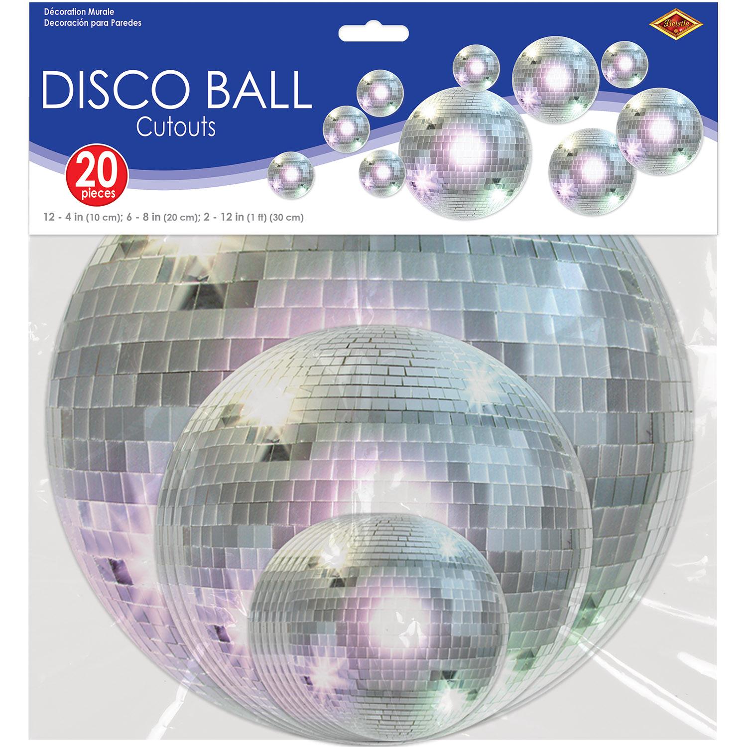 Beistle Disco Ball Party Cutouts (20/Pkg)