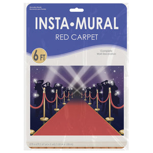 Bulk Red Carpet Insta Mural (Case of 6) by Beistle