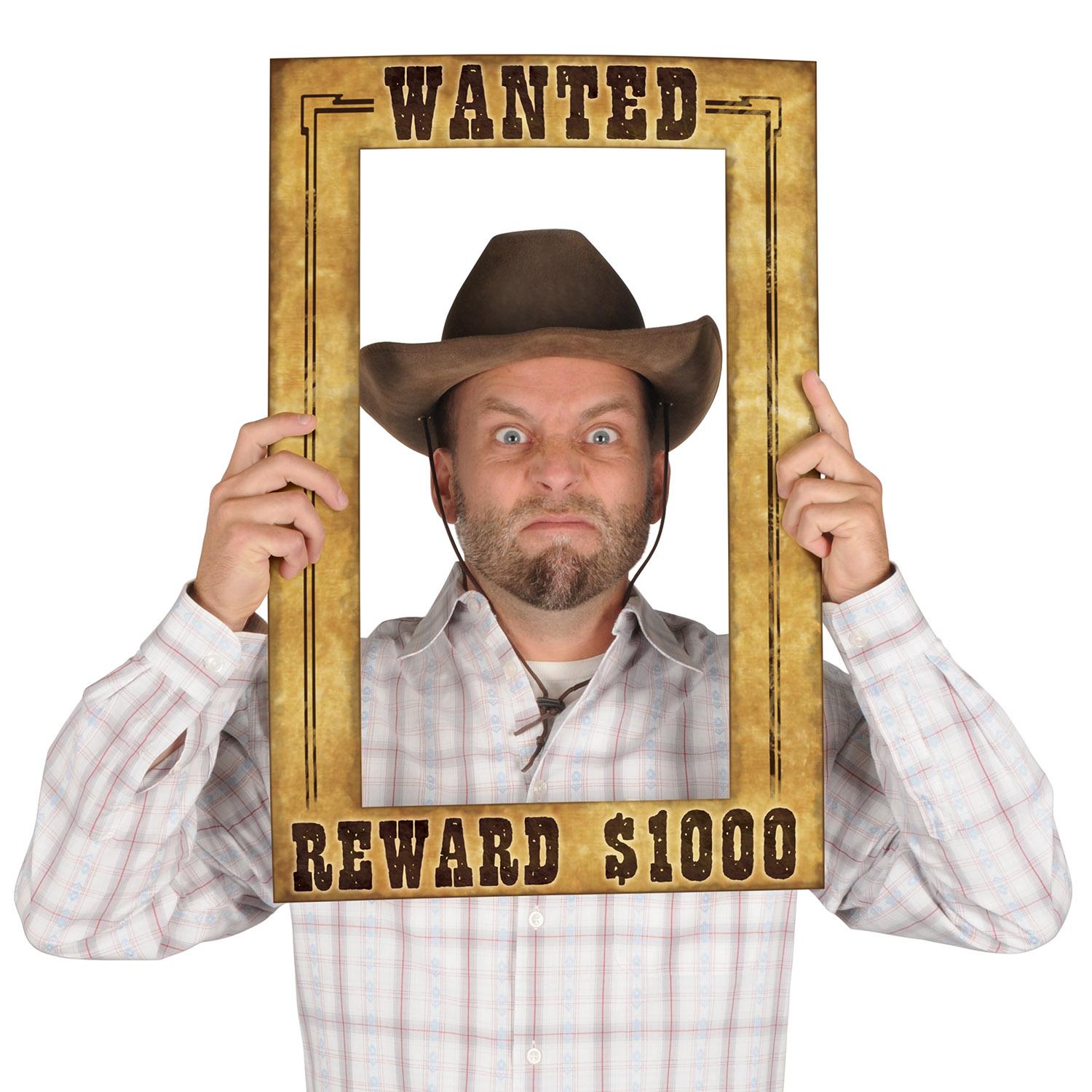 Beistle Western Wanted Party Photo Fun Frame