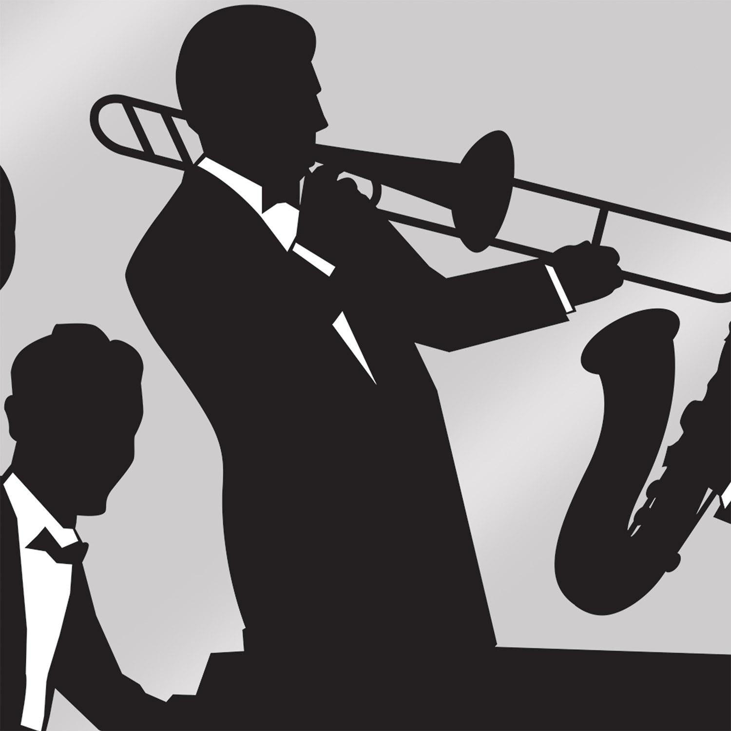 Beistle Roaring 20's Jazz Band Party Insta-Mural Decoration