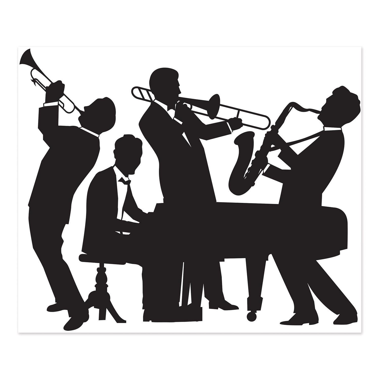 Beistle Roaring 20's Jazz Band Party Insta-Mural Decoration