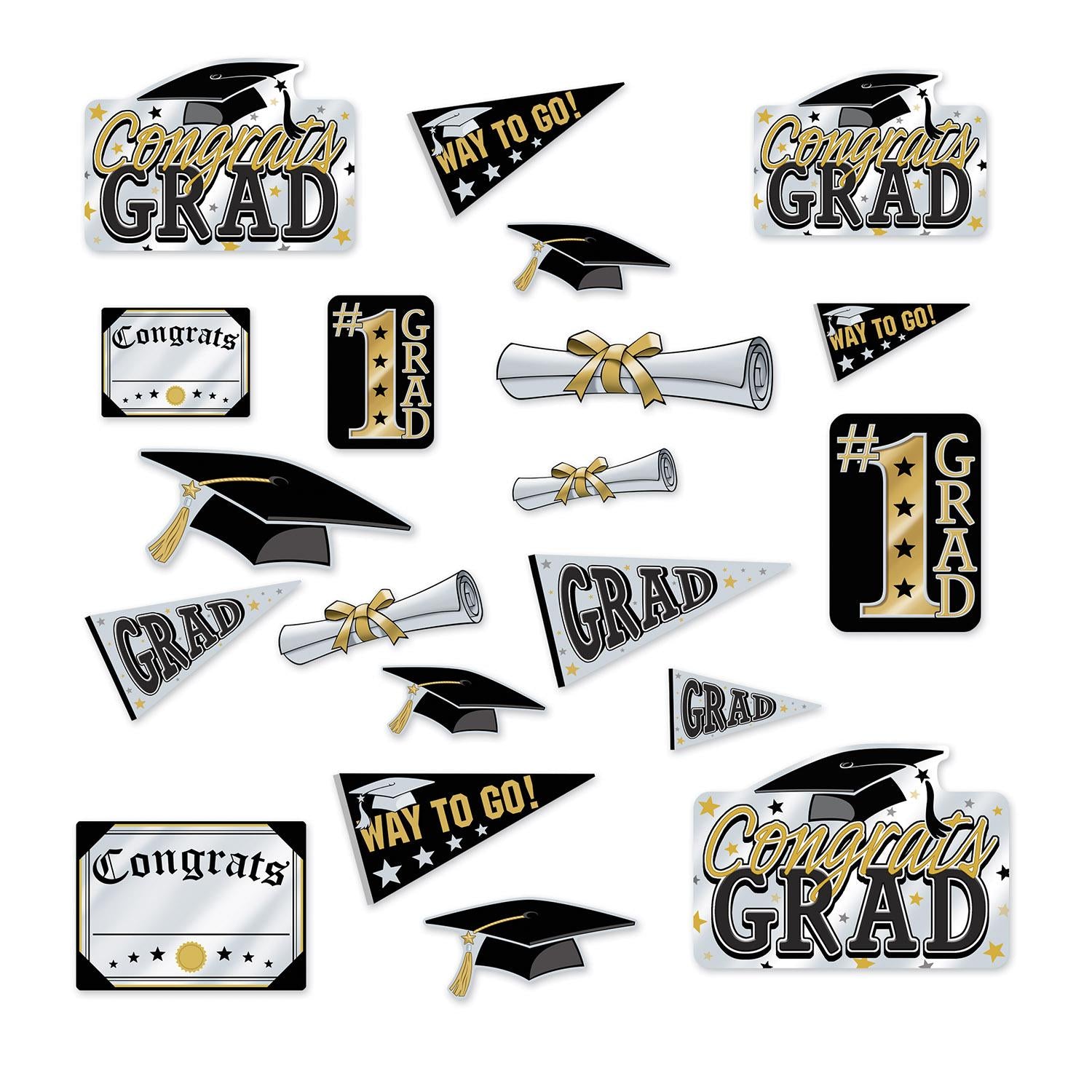 Beistle Graduation Party Cutouts (20/Pkg)