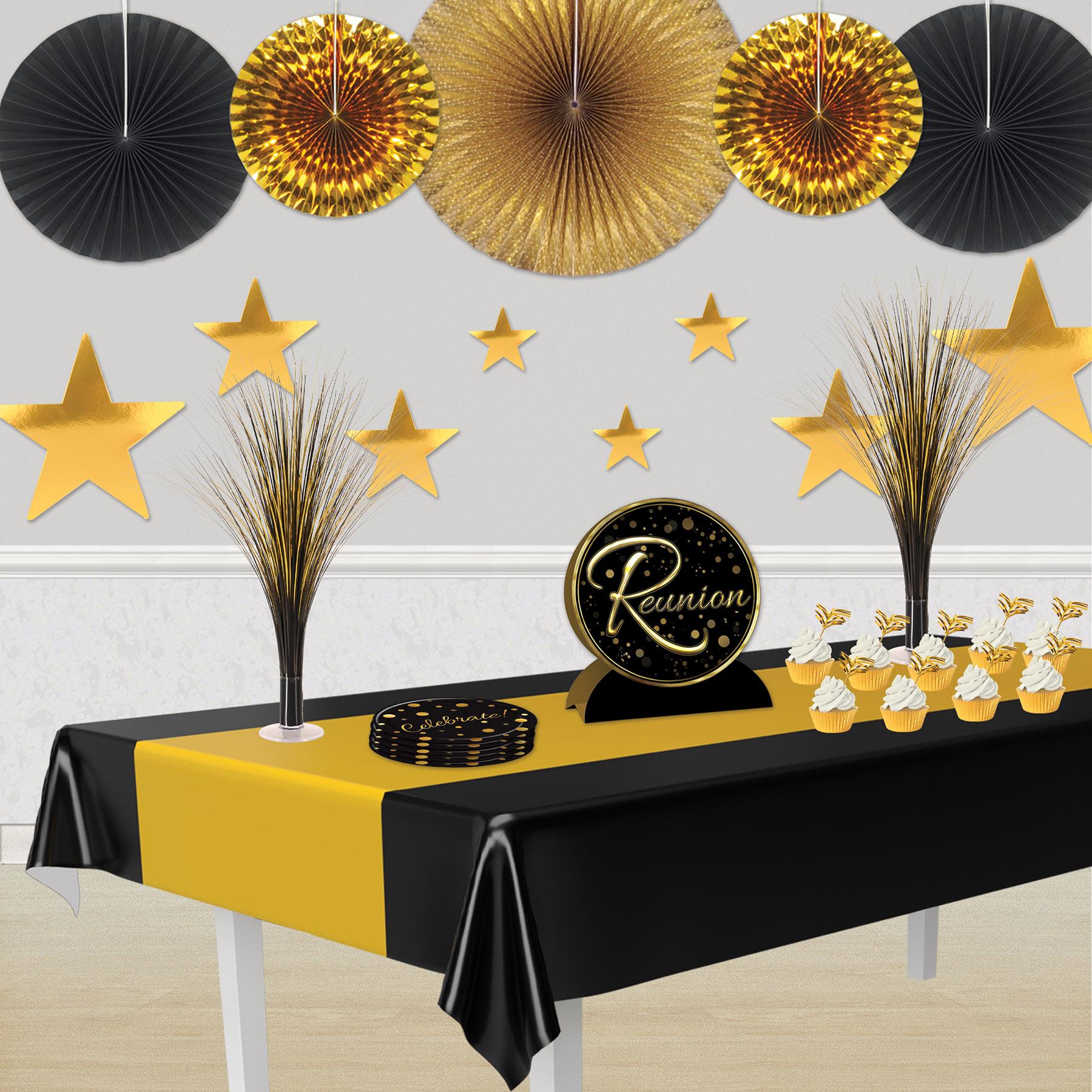 Beistle Packaged Party Foil Star Cutouts gold (9/Pkg)