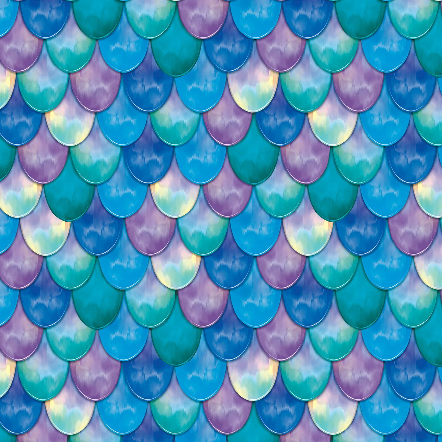 Beistle Mermaid Scales Party Tablecover