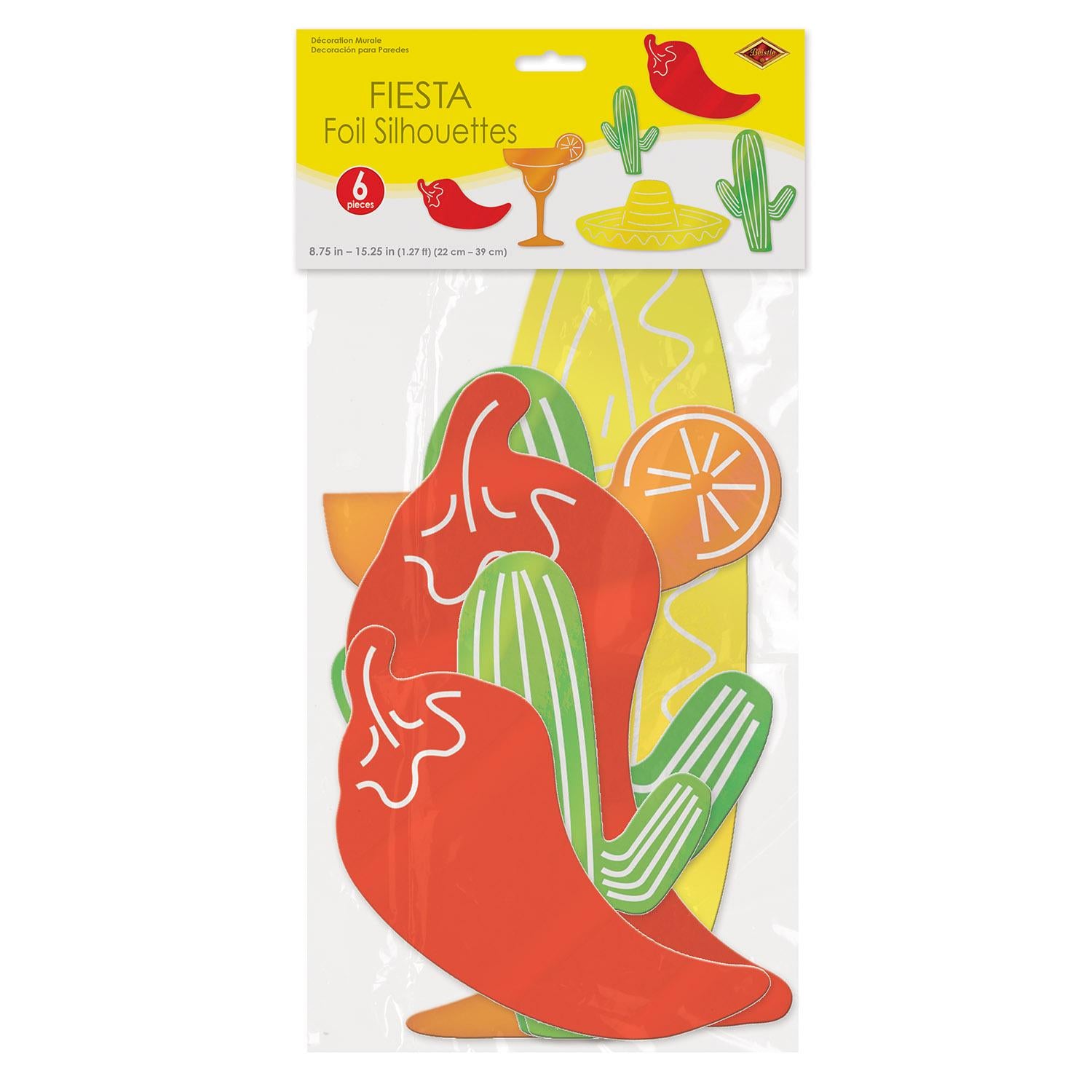 Beistle Foil Fiesta Silhouettes (6/Pkg)