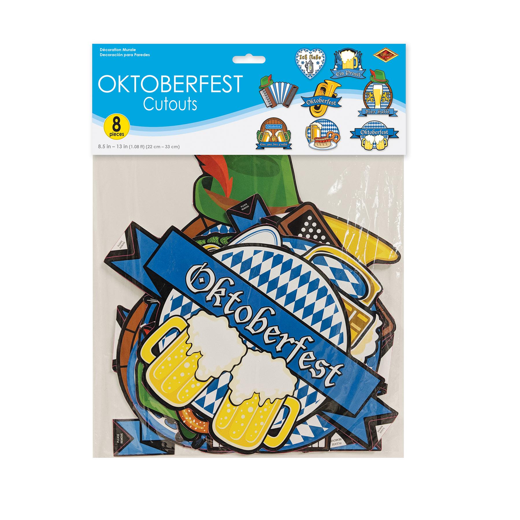 Beistle Oktoberfest Cutouts (8/Pkg)