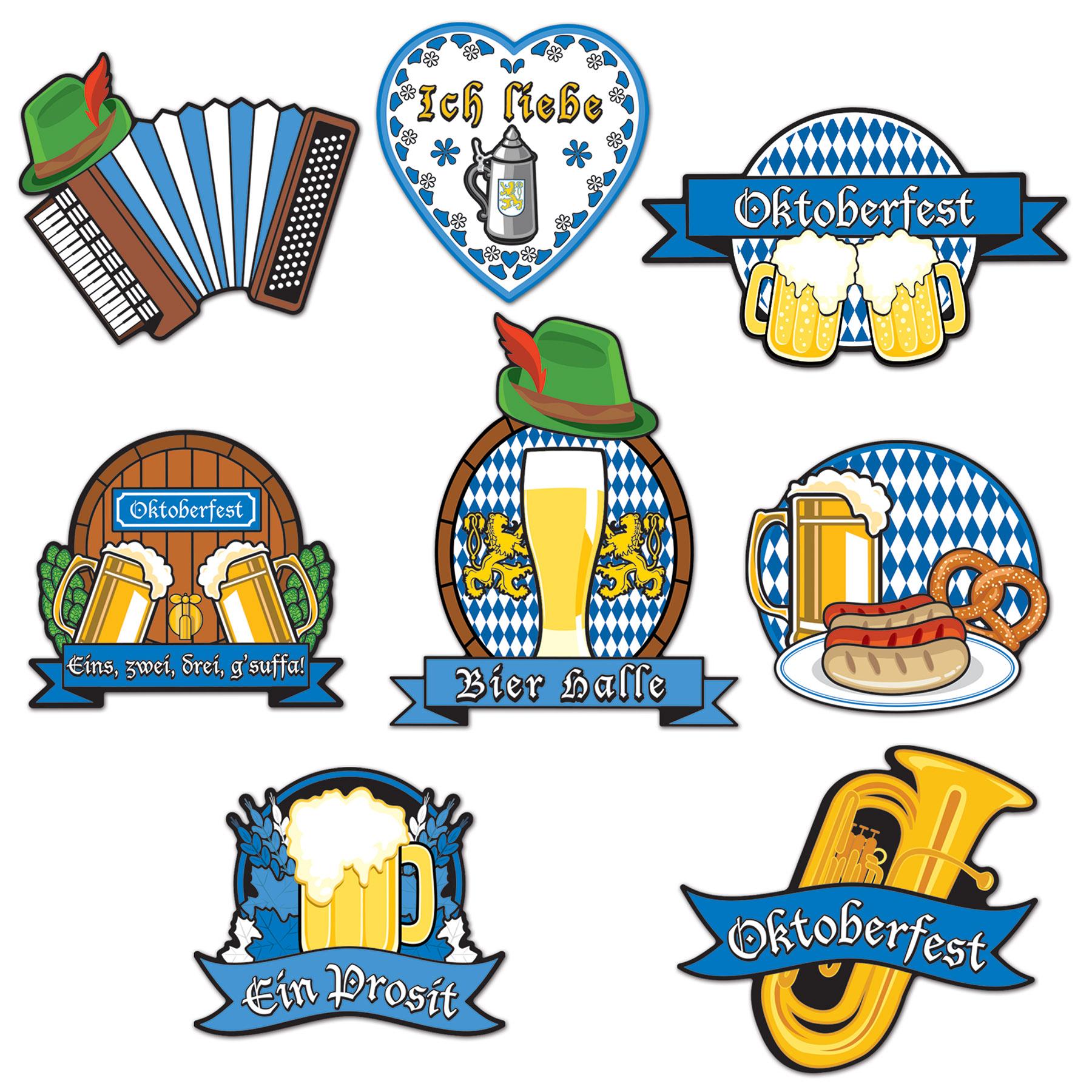 Beistle Oktoberfest Cutouts (8/Pkg)