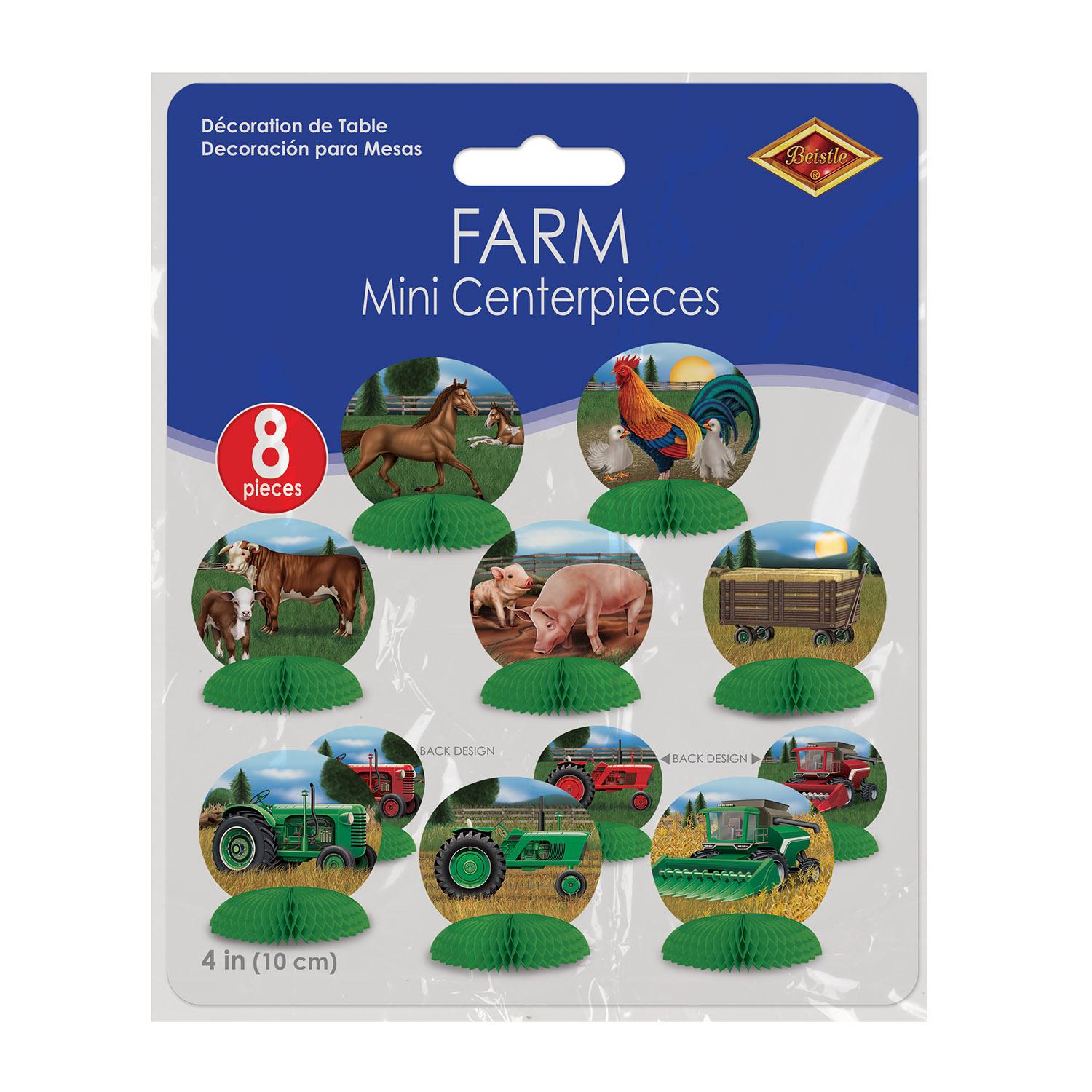 Beistle Farm Mini Party Centerpieces (8/Pkg)