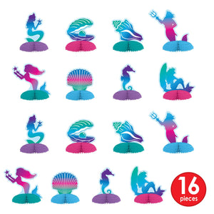 Bulk Mermaid Mini Centerpieces (Case of 96) by Beistle