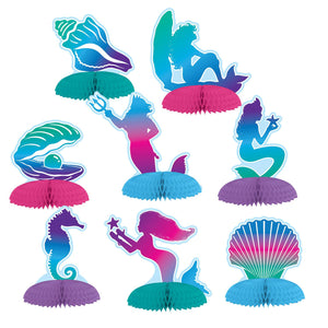 Beistle Mermaid Mini Party Centerpieces (8/Pkg)