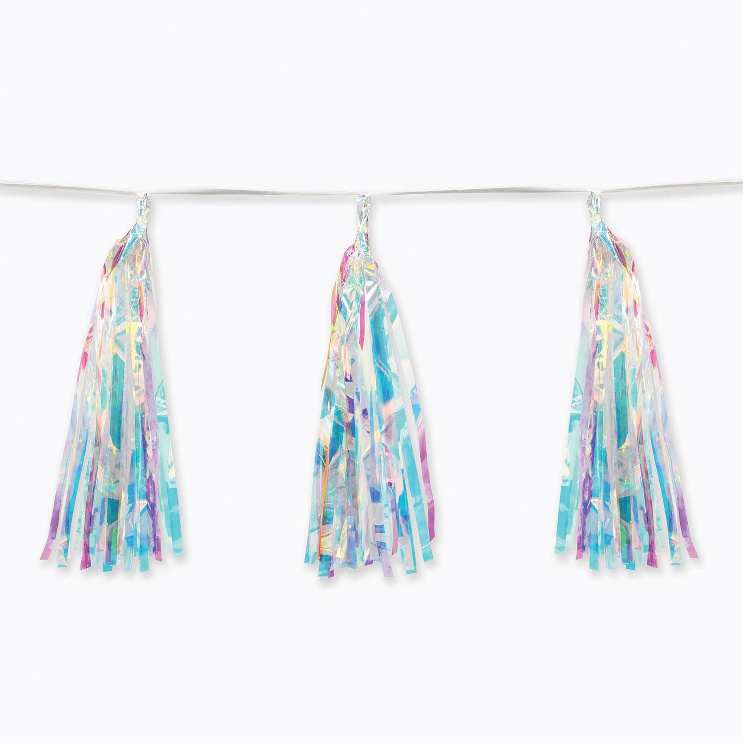 Beistle Iridescent Party Tassel Garland