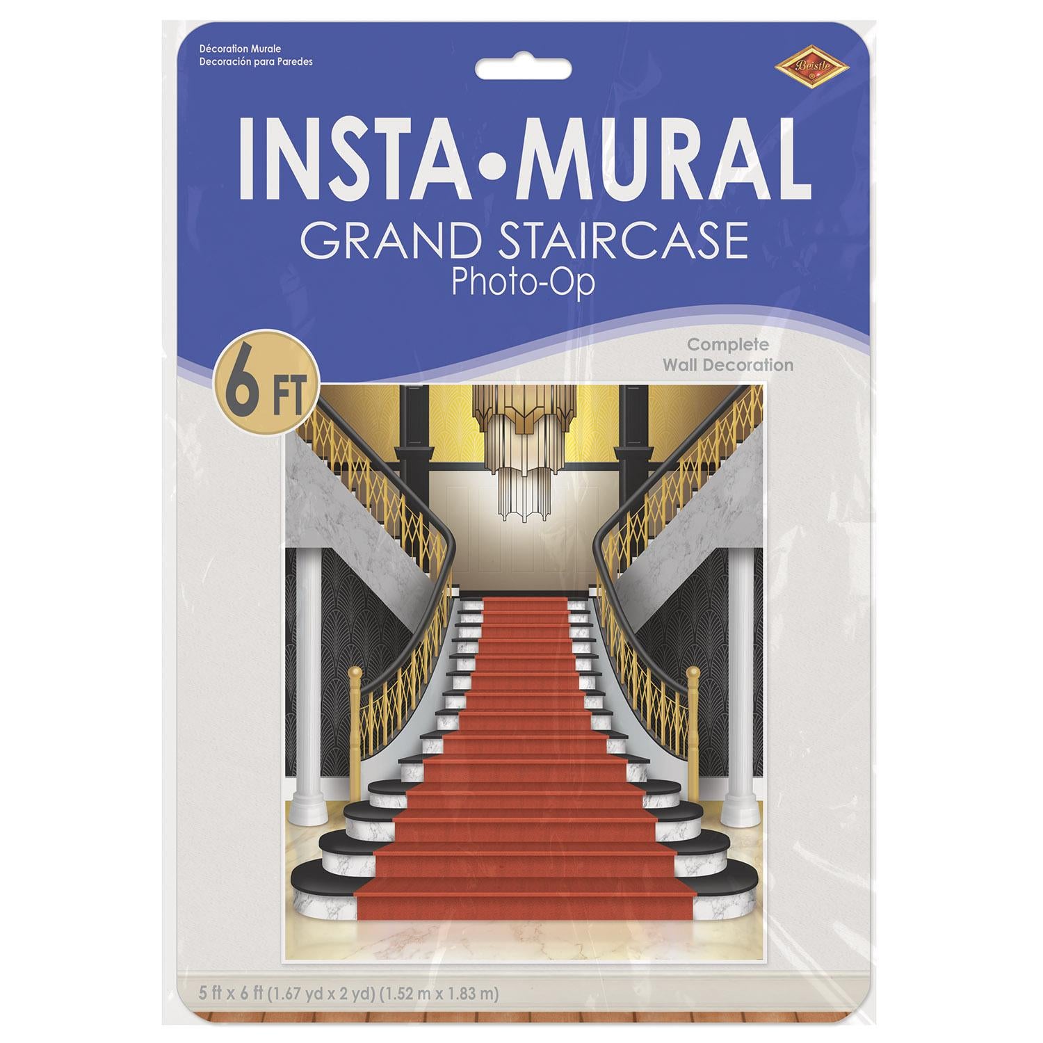 Beistle Grand Staircase Party Insta-Mural Photo Op