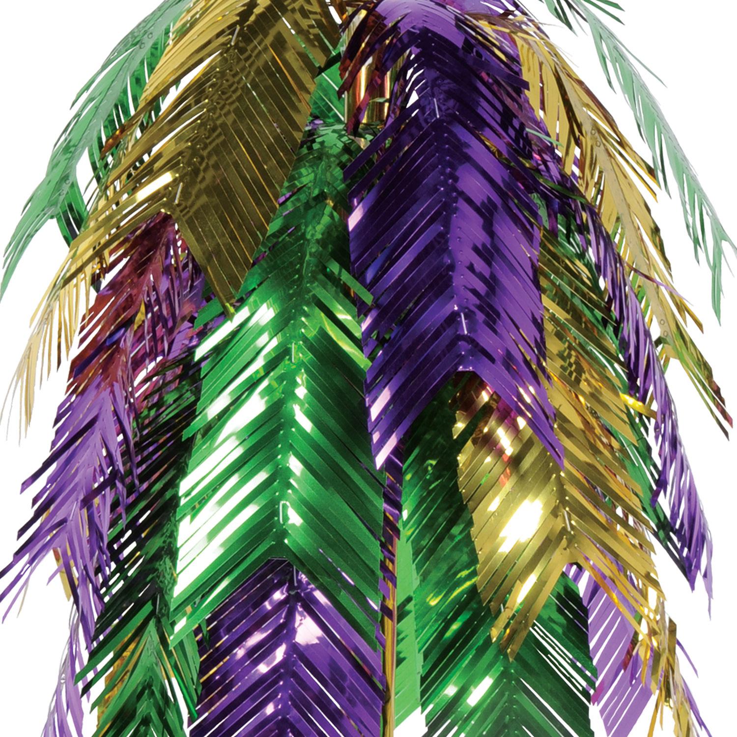 Beistle Mardi Gras Metallic Cascade Centerpiece