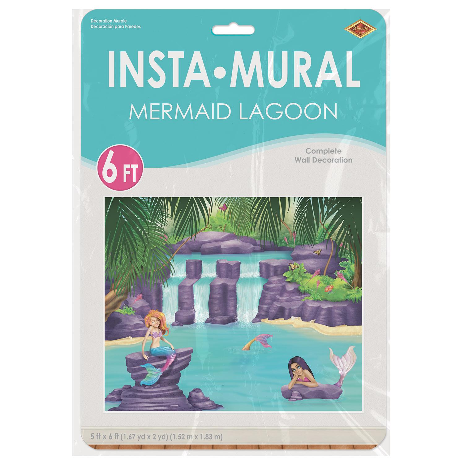 Beistle Mermaid Lagoon Party Insta-Mural Decoration