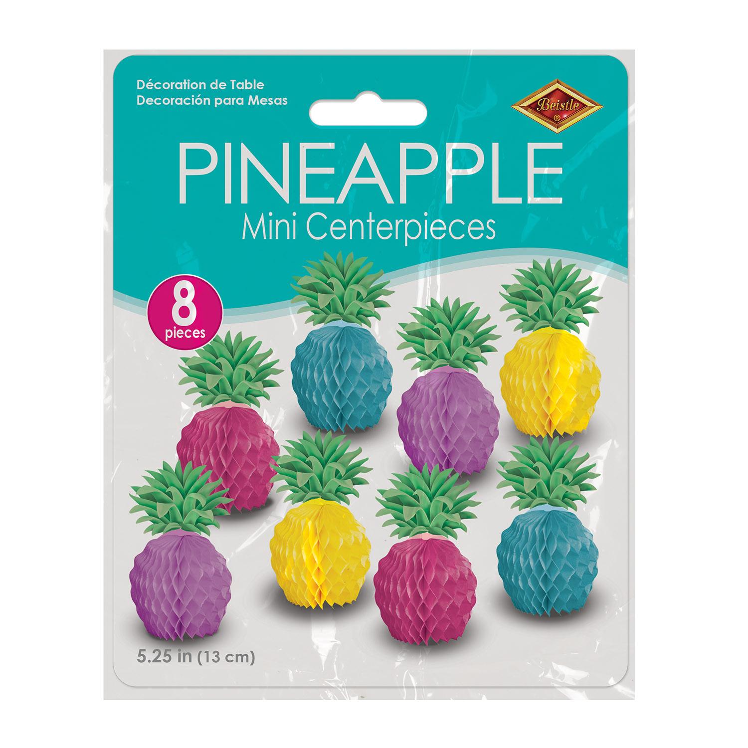 Beistle Luau Party Pineapple Mini Centerpieces (8/Pkg)