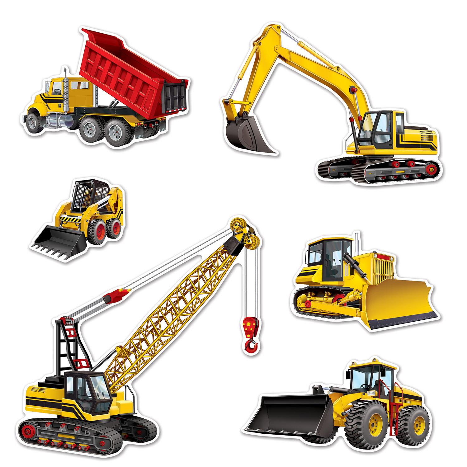 Beistle Construction Equipment Party Cutouts (6/Pkg)