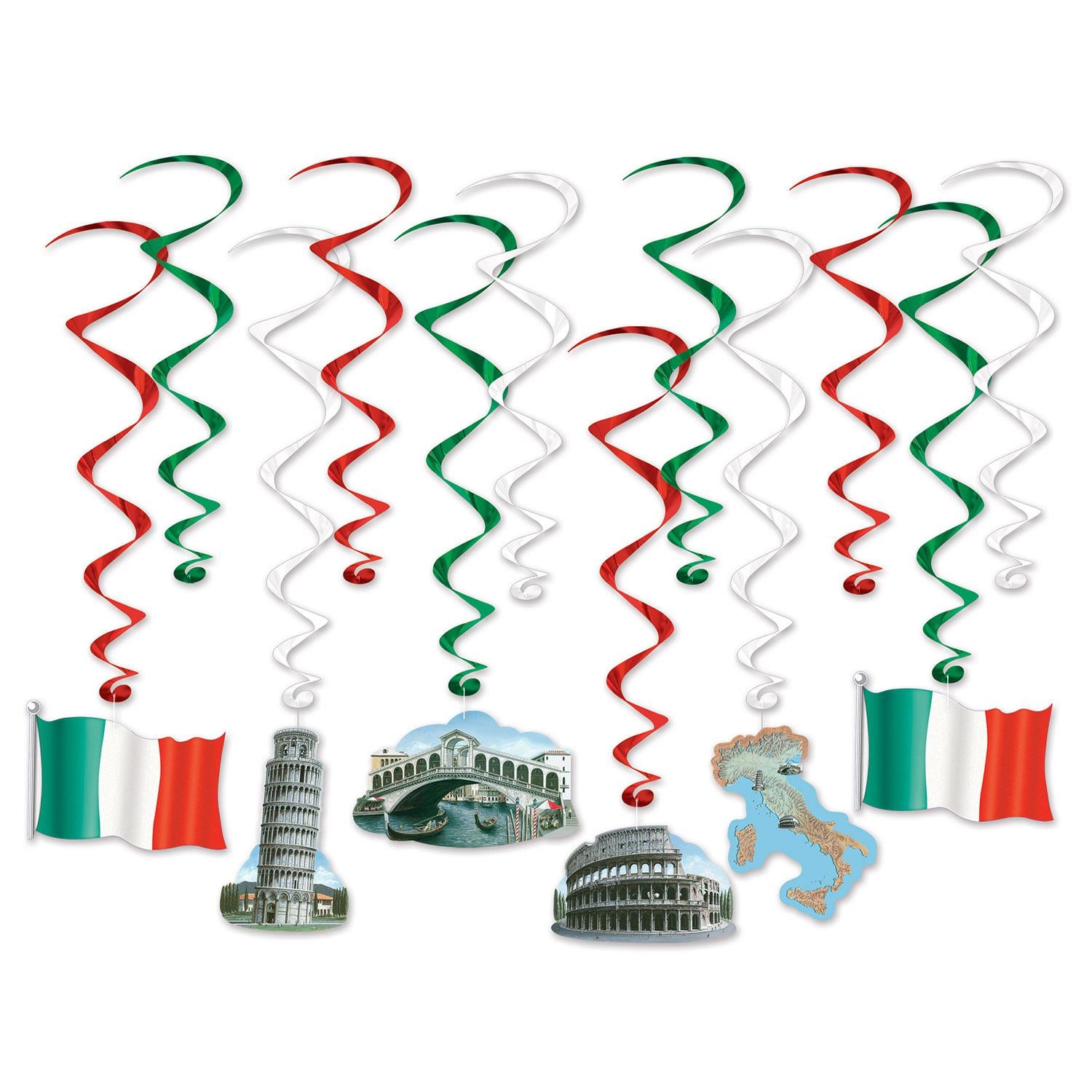 Beistle Italian Party Whirls (12/Pkg)