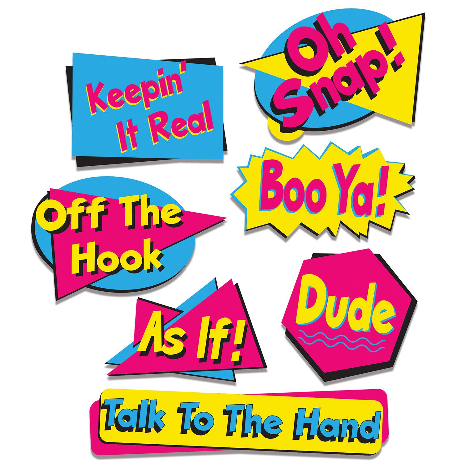 Beistle 90's Party Phrase Cutouts (7/Pkg)