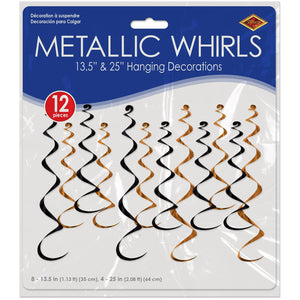 Bulk Metallic Whirls (Case of 72) by Beistle