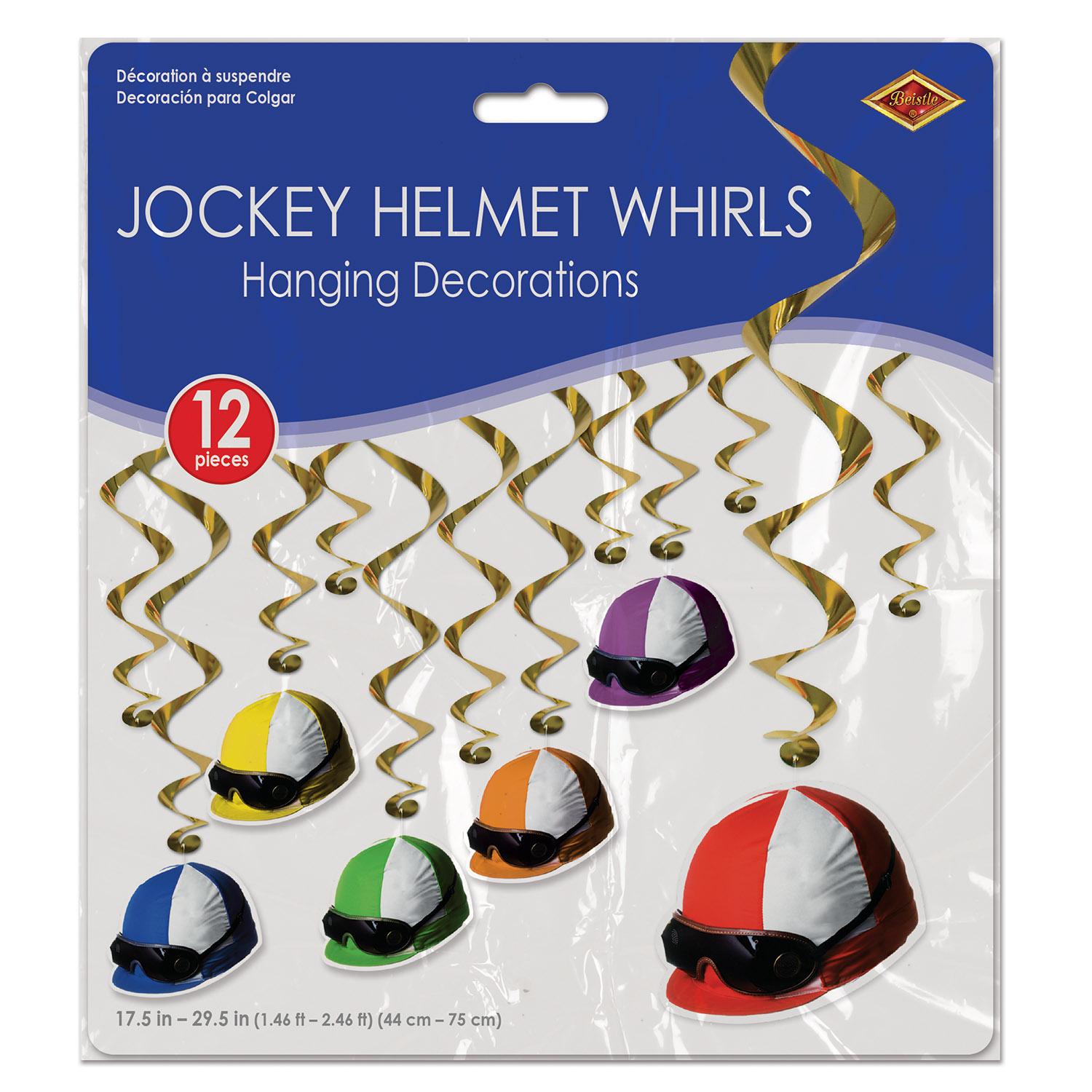 Beistle Jockey Helmet Party Whirls (12/Pkg)