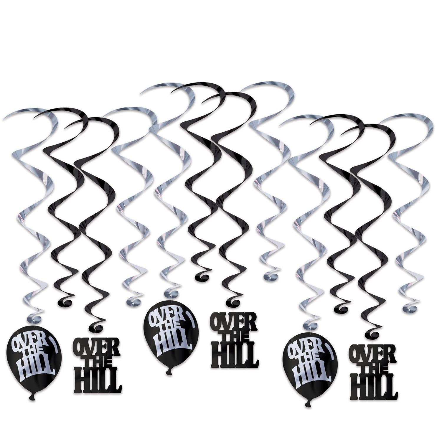 Beistle Over The Hill Birthday Whirls (12/Pkg)