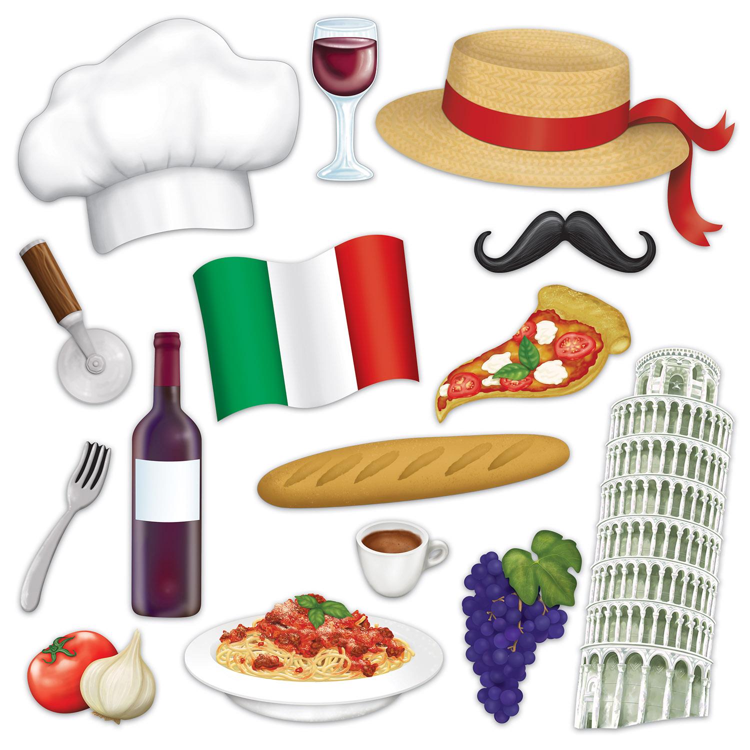 Beistle Italian Party Photo Fun Signs (15/Pkg)