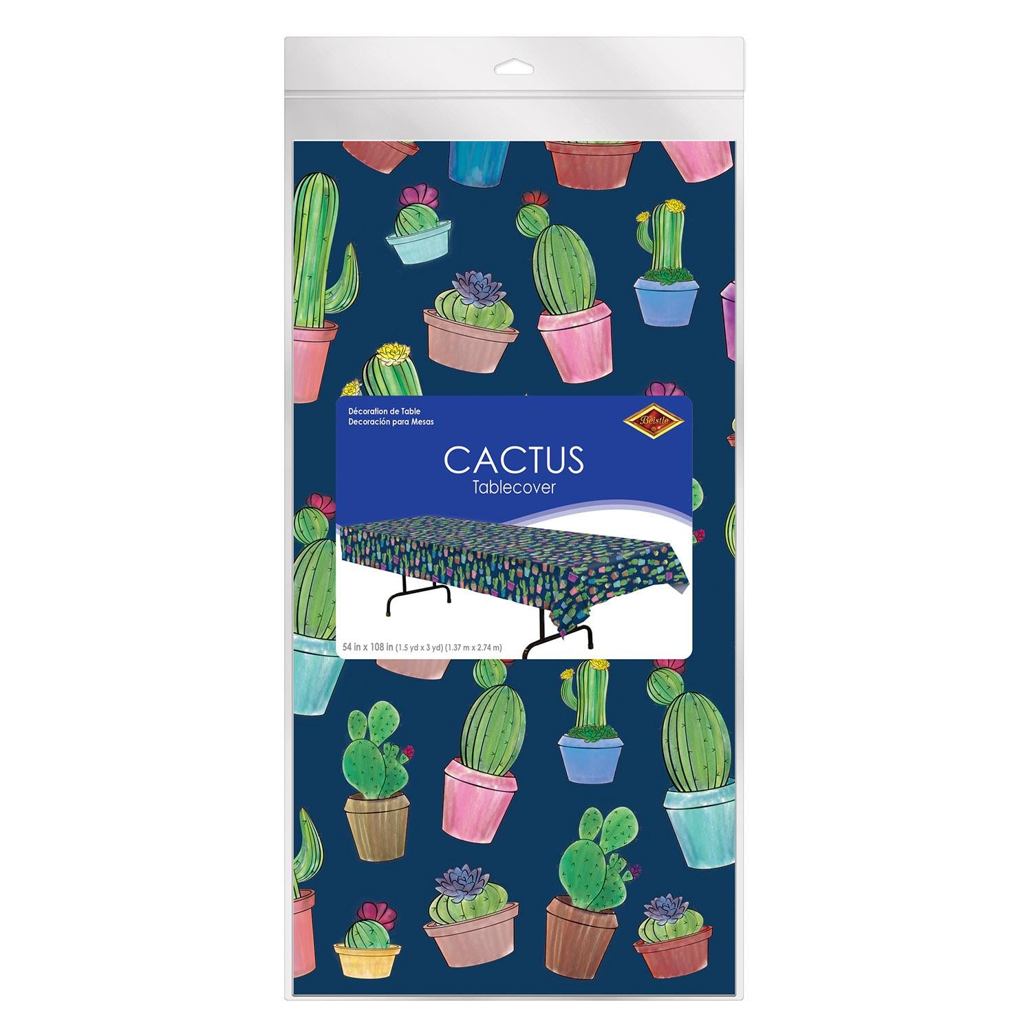 Beistle Cactus Party Tablecover