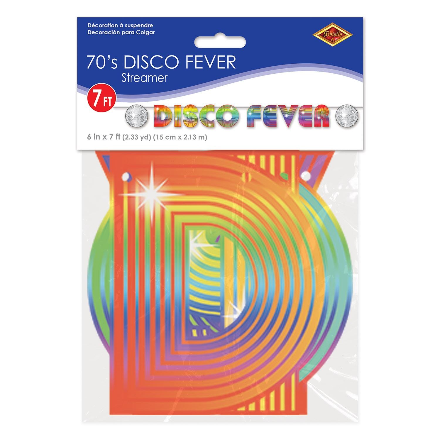 Beistle 70's Disco Fever Party Streamer