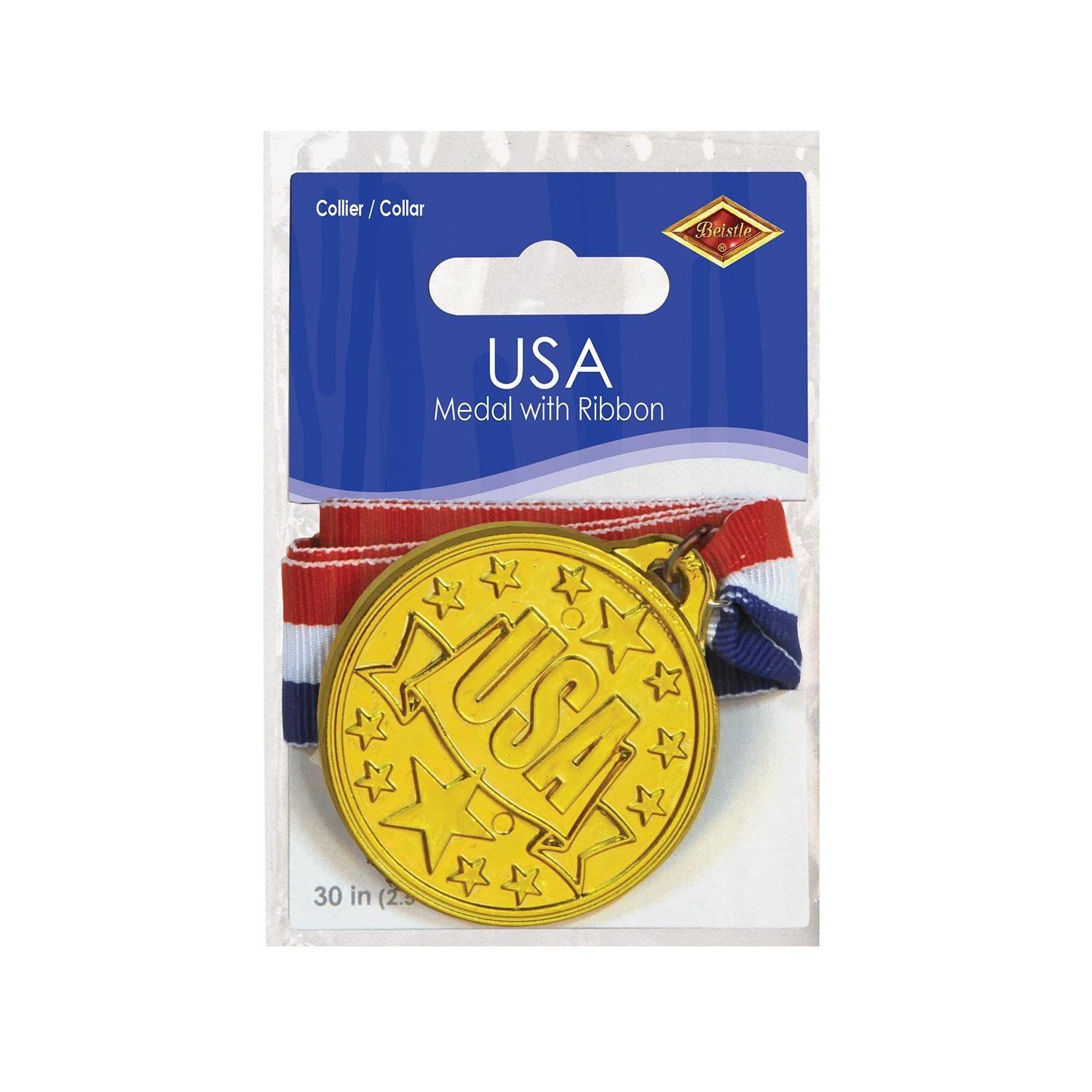 Beistle USA Medal with Ribbon