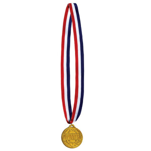 Beistle Winner Medal with Ribbon