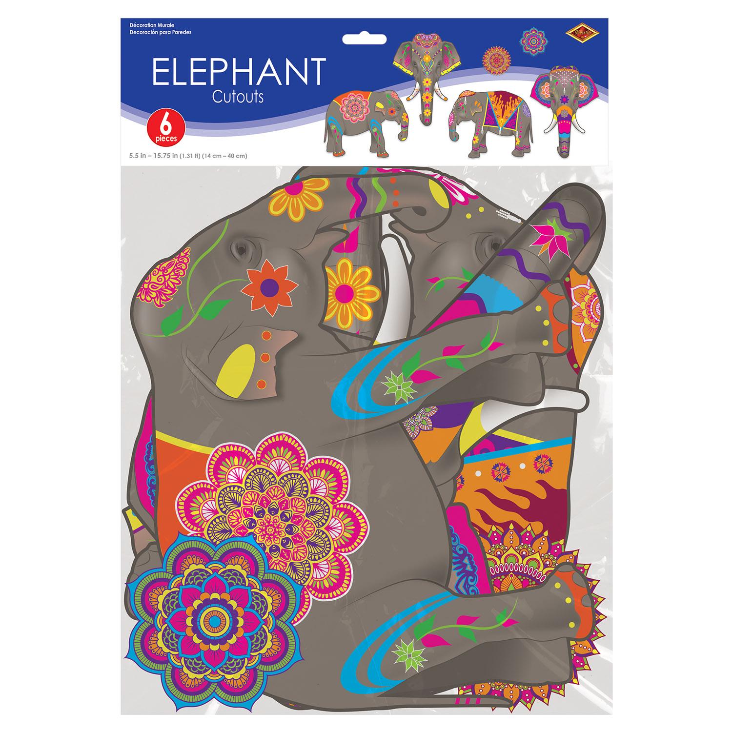 Beistle Elephant Party Cutouts (6/Pkg)