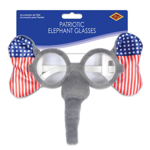 Bulk Patriotic Elephant Glasses (Case of 12) by Beistle