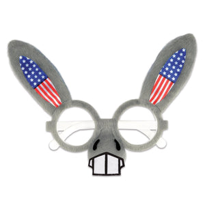 Beistle Patriotic Donkey Glasses