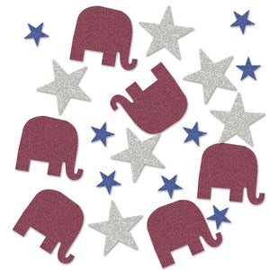 Republican Deluxe Sparkle Party Confetti (0.5 Oz/Pkg)