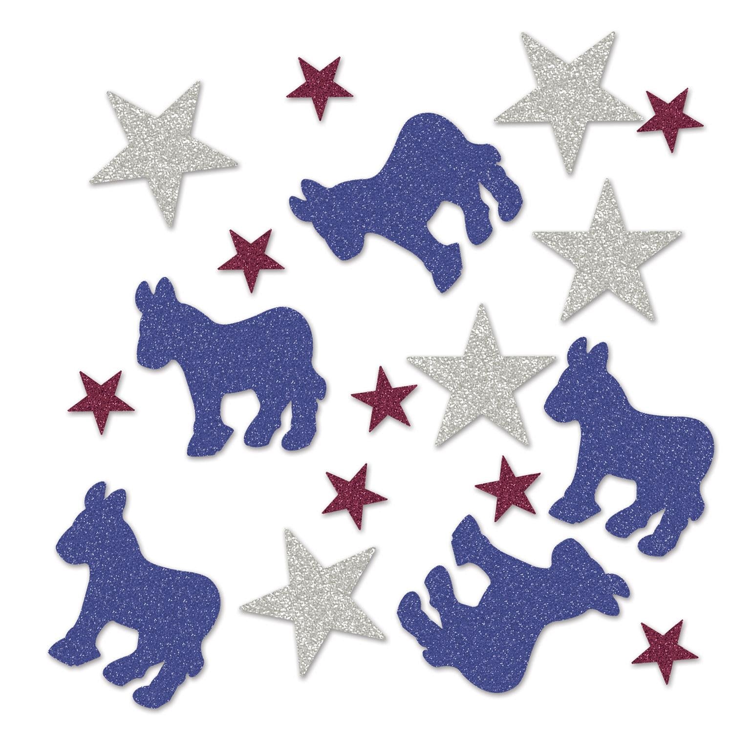 Democratic Deluxe Sparkle Party Confetti (0.5 Oz/Pkg)