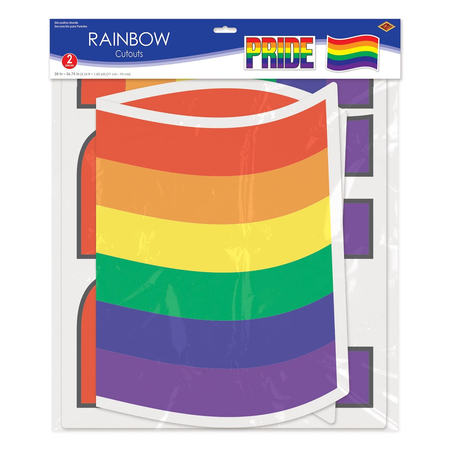 Beistle Jumbo Rainbow Party Cutouts (2/Pkg)