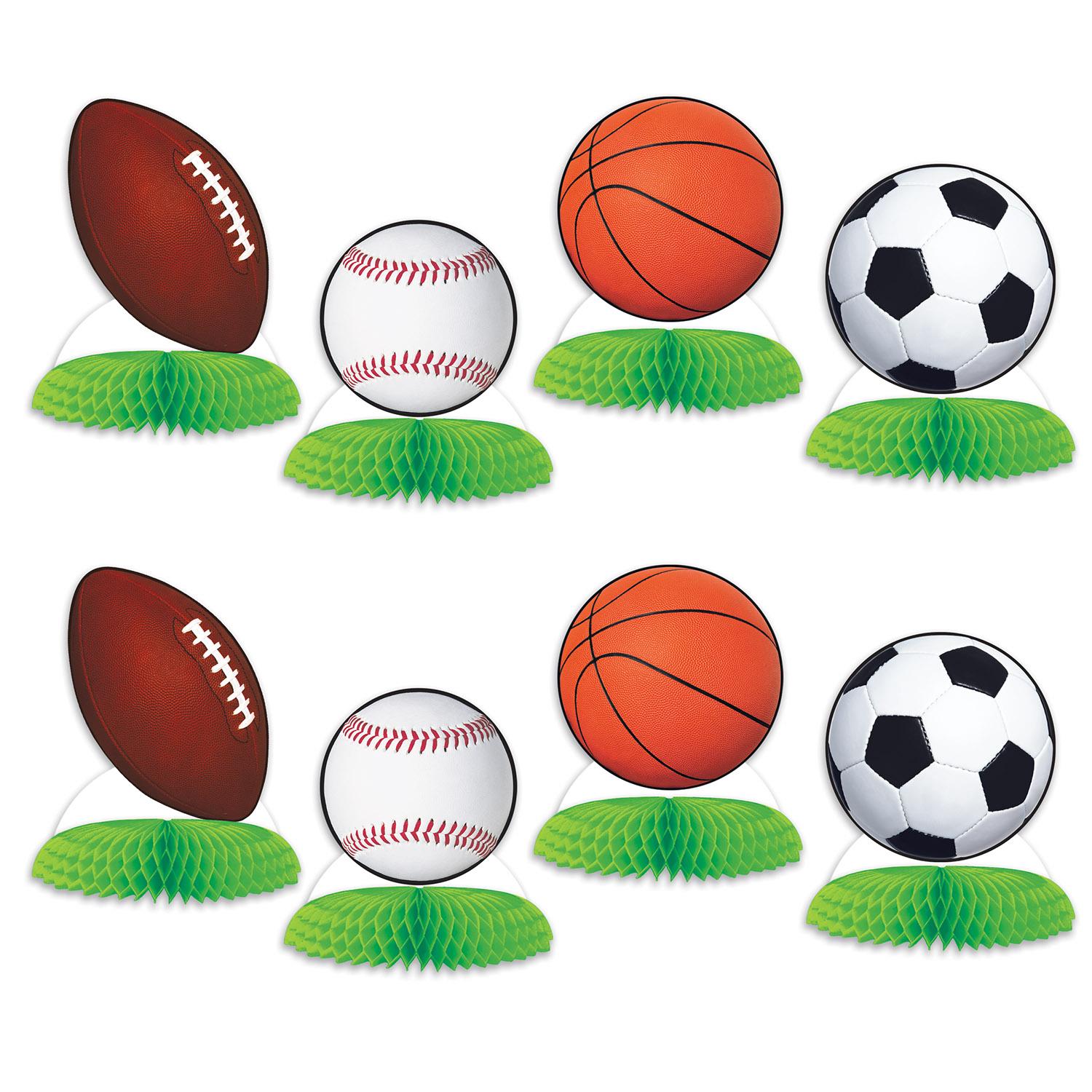 Beistle Sports Ball Mini Party Centerpieces (8/Pkg)