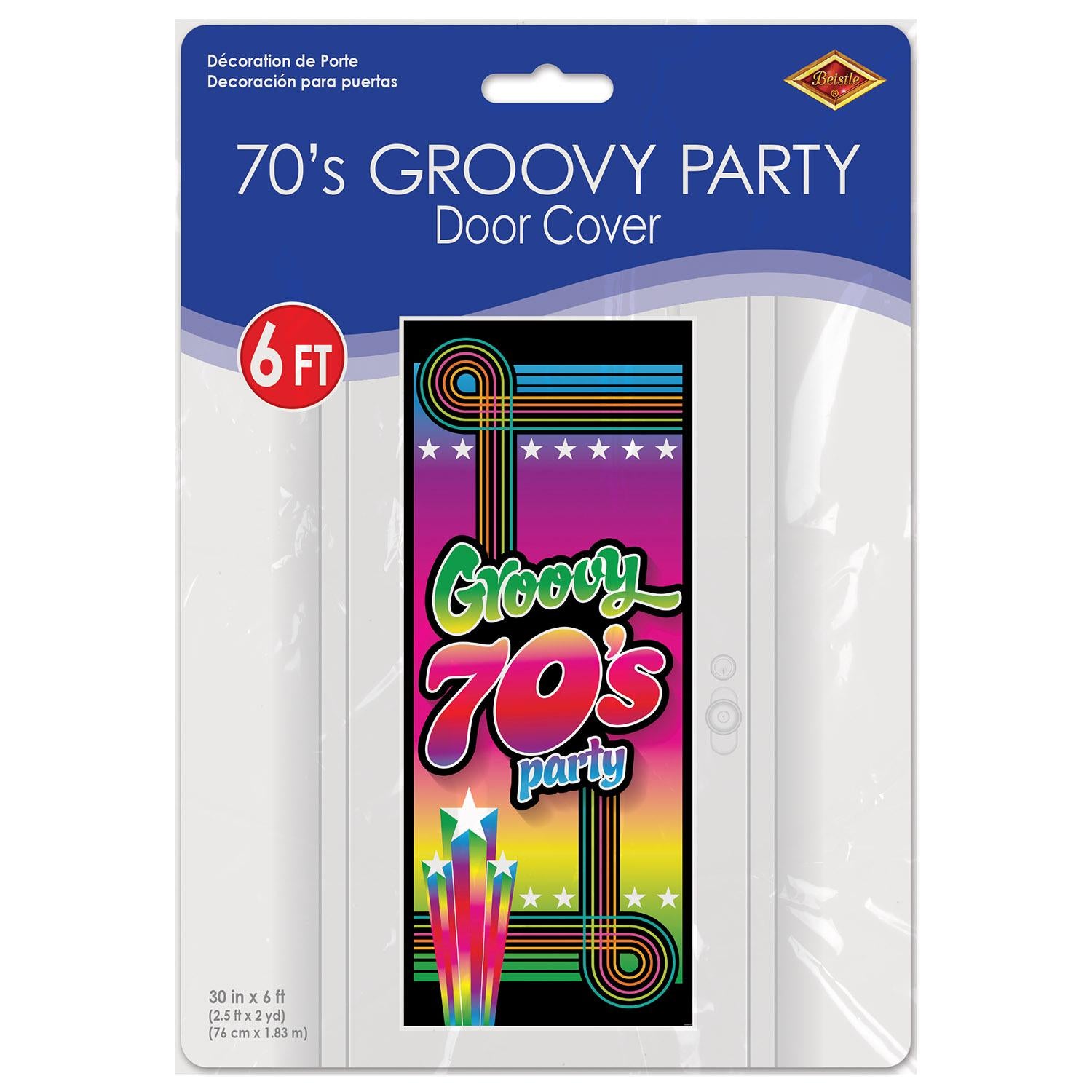 Beistle 70's Groovy Party Door Cover