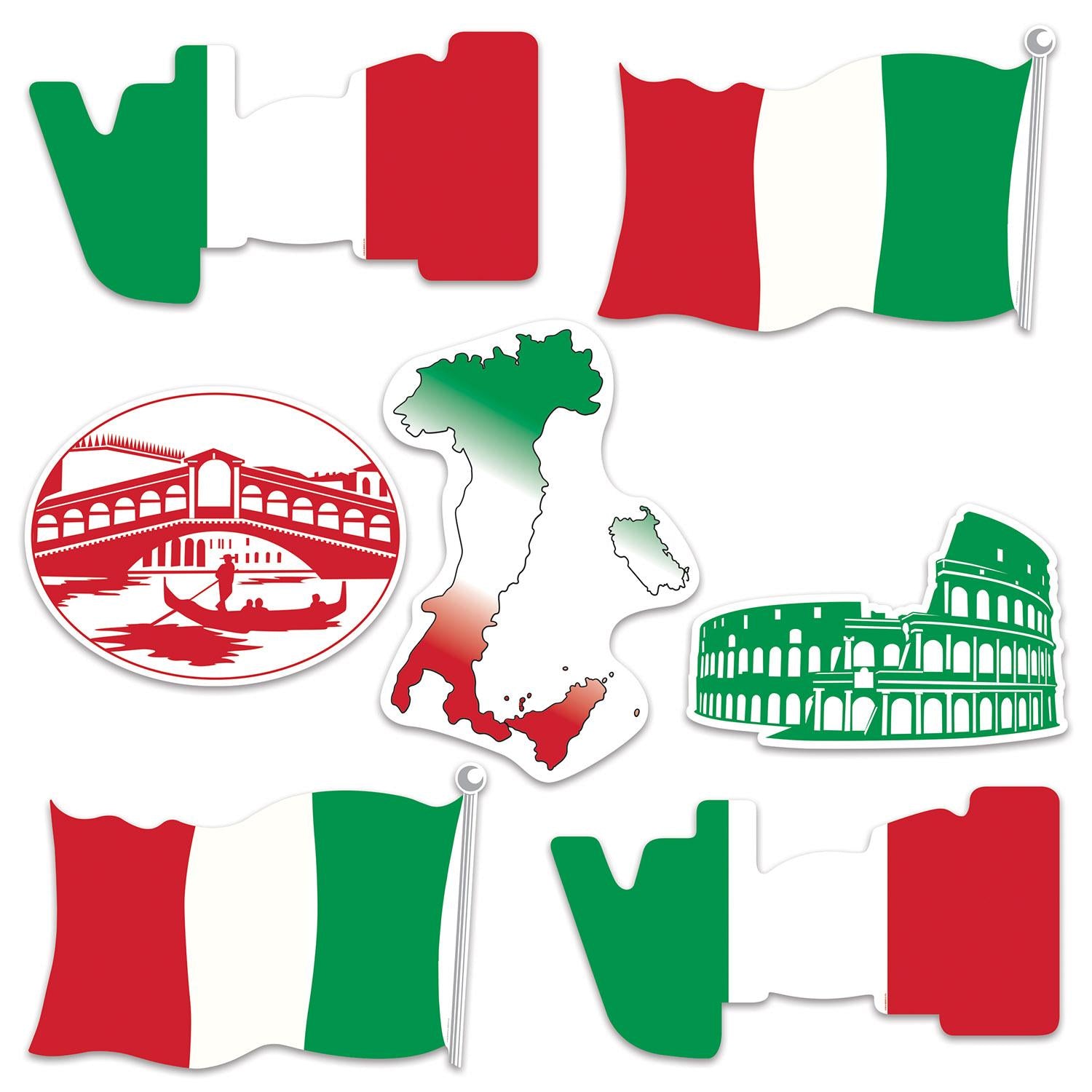 Beistle Italian Party Cutouts (7/Pkg)