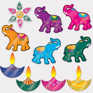 Beistle Foil Diwali Cutouts (10/Pkg)