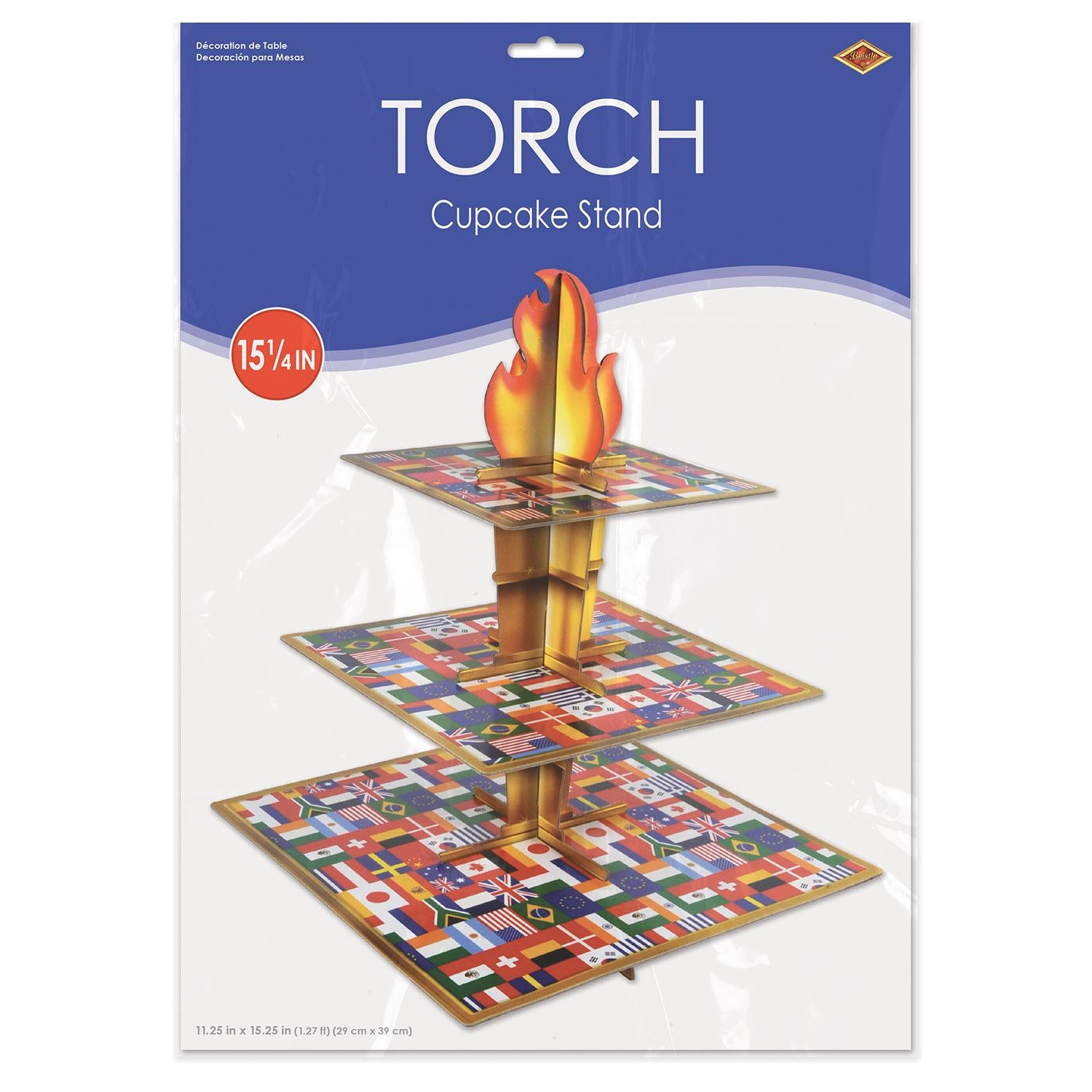 Beistle Torch Party Cupcake Stand