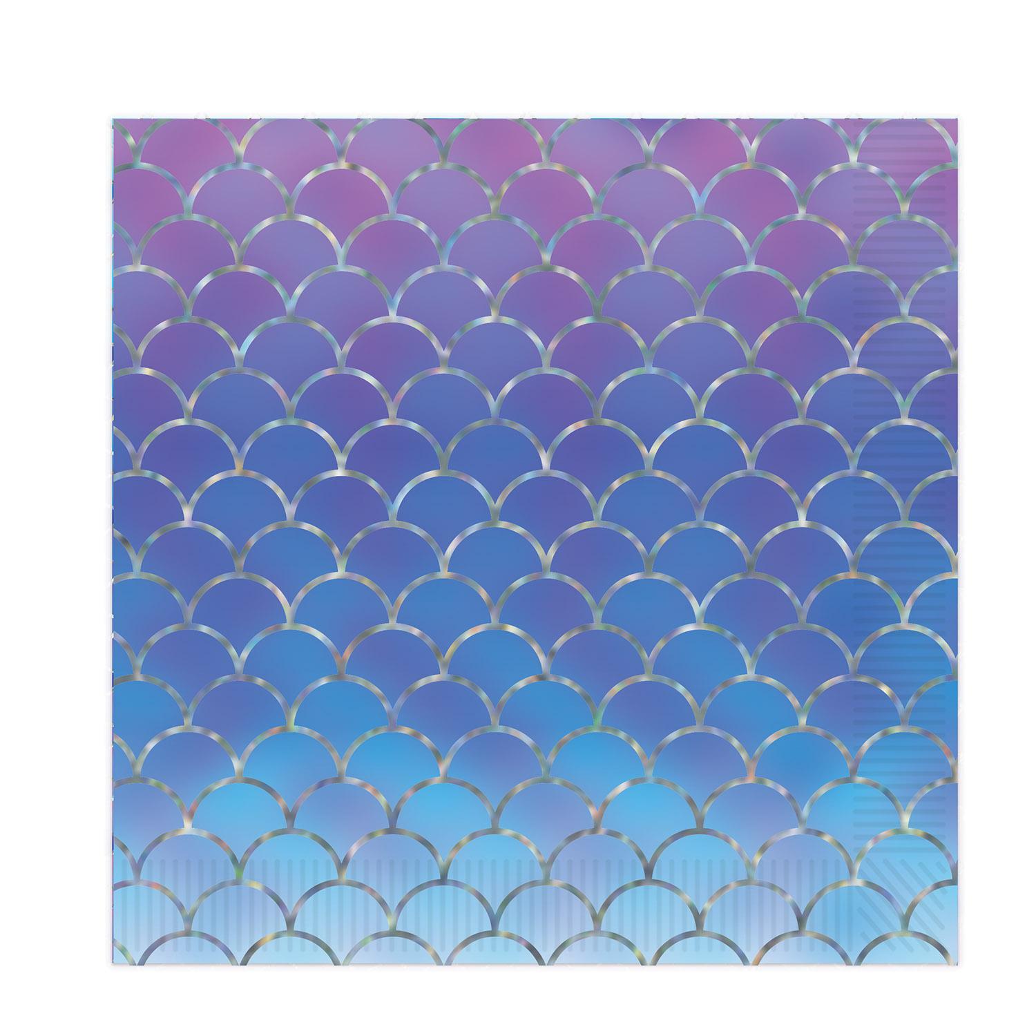 Beistle Mermaid Scales Party Luncheon Napkins (16/Pkg)