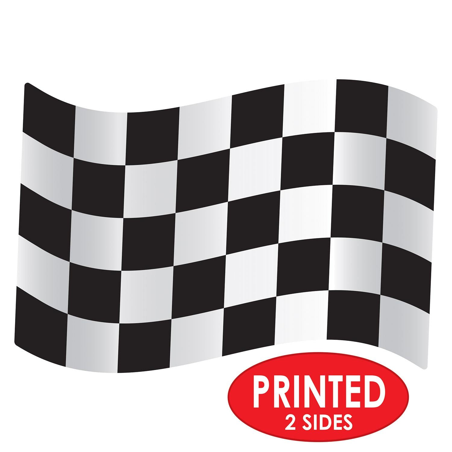 Beistle Jumbo Checkered Flag Party Cutouts (2/Pkg)